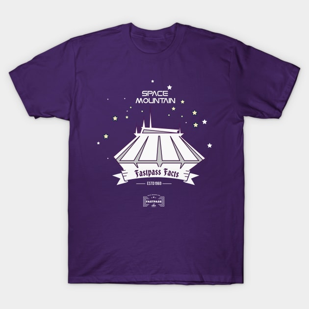 Space Mountain T-Shirt by fastpassfacts